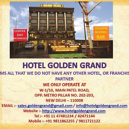 Hotel Golden Grand Delhi  Dış mekan fotoğraf